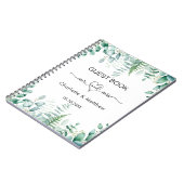 Livre d'hôte mariage eucalyptus greenerenergee m. (Côté gauche)