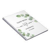 Livre d'hôte mariage eucalyptus m mrs heart (Côté Droit)