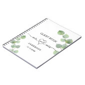 Livre d'hôte mariage eucalyptus m mrs heart (Côté gauche)
