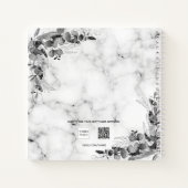 Livre d'hôte mariage marbre eucalyptus m. mrs (Dos)