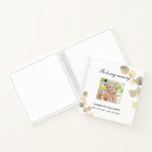 Livre d'hôte mémorial funéraire ecalyptus or (Intérieur)