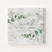 livre d'hôte simple rustique eucalyptus en bois bl (Dos)