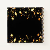 Livre d'hôte Sweet 16 étoiles d'or noir (Dos)