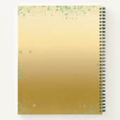 Livre d'hôte Sweet 16 robe or vert émeraude vert é (Dos)