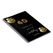 Livre d'hôtes 40e anniversaire animal léopard d'or (Côté Droit)