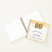 Livre d'hôtes 50e anniversaire or blanc (Intérieur)