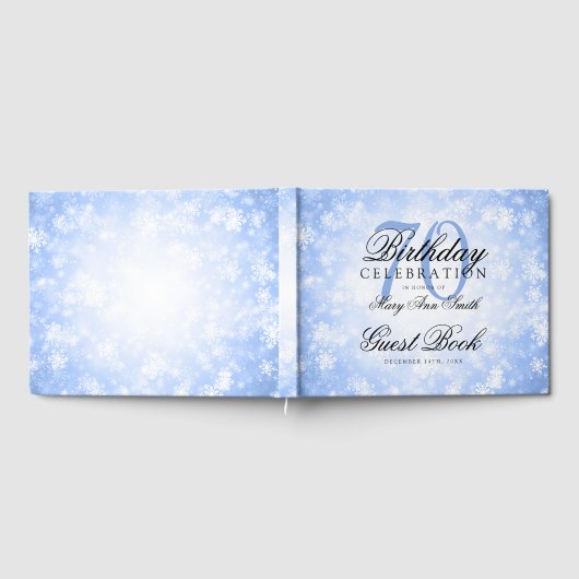 Livre d'hôtes 70e anniversaire Blue Winter Wonderl (Complet)