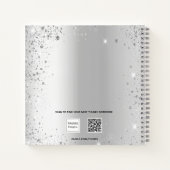 Livre d'hôtes 75e anniversaire argent nom de la pa (Dos)