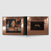 Livre d'hôtes Anniversaire Foil Elégant Photo Luxe (Complet)