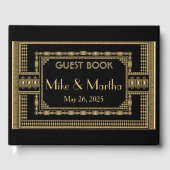 Livre d'hôtes Art Déco Mariage (Recto)