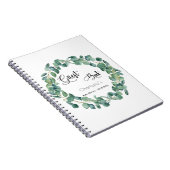 Livre d'hôtes baby shower eucalyptus verdure (Côté Droit)