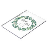 Livre d'hôtes baby shower eucalyptus verdure (Côté gauche)