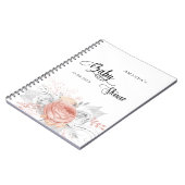 Livre d'hôtes baby shower rose or floral argent (Côté gauche)
