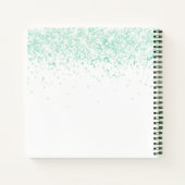 Livre d'hôtes baby shower vert blanc ours en peluc (Dos)