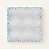 Livre d'hôtes baptême argent bleu nom du garçon (Dos)