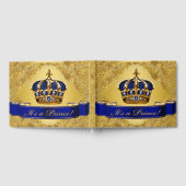 Livre d'hôtes Blue Gold Prince Baby shower (Complet)