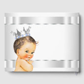 Livre d'hôtes Blue Prince Baby shower (Verso)