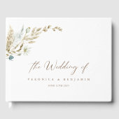 Livre d'hôtes Bohemian Elegant Dried Meadow Grass (Recto)