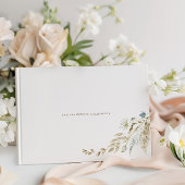 Livre d'hôtes Bohemian Elegant Dried Meadow Grass