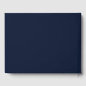 Livre d'hôtes cool Classic Navy Blue and Gold Mari (Verso)