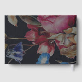 Livre d'hôtes Dark Vintage Floral Mariage (Verso)