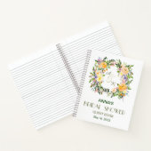 Livre d'hôtes de la Fête des mariées florale d'aut (Intérieur)