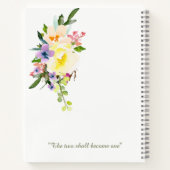 Livre d'hôtes de la Fête des mariées florale d'aut (Dos)