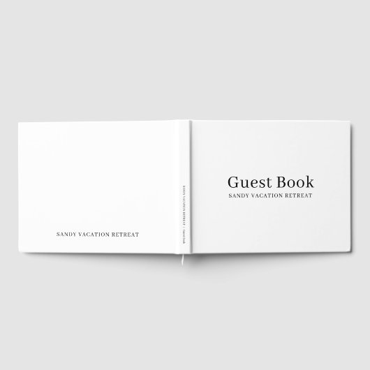 Livre d'hôtes de location de vacances moderne simp (Complet)