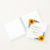 Livre d'hôtes douche nuptiale eucalyptus tournesol (Intérieur)