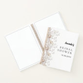 Livre d'hôtes douche nuptiale fleur sauvage crème (Intérieur)