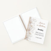 Livre d'hôtes douche nuptiale fleur sauvage crème  (Intérieur)