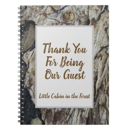 Livre d'hôtes Driftwood Grain Photo Rustic Woodgra (Devant)