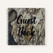 Livre d'hôtes Driftwood Grain Photo Rustic Woodgra (Devant)