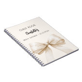 Livre d'hôtes Fête des mariées arc crème beige (Côté Droit)