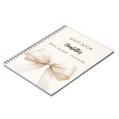 Livre d'hôtes Fête des mariées arc crème beige (Côté gauche)