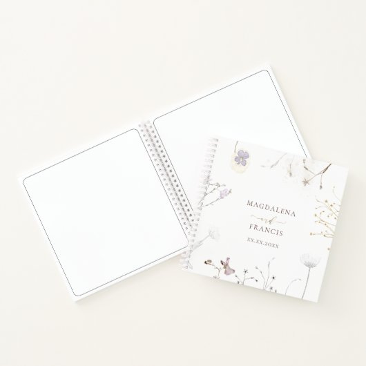 livre d'hôtes fleur sauvage délicat (Intérieur)