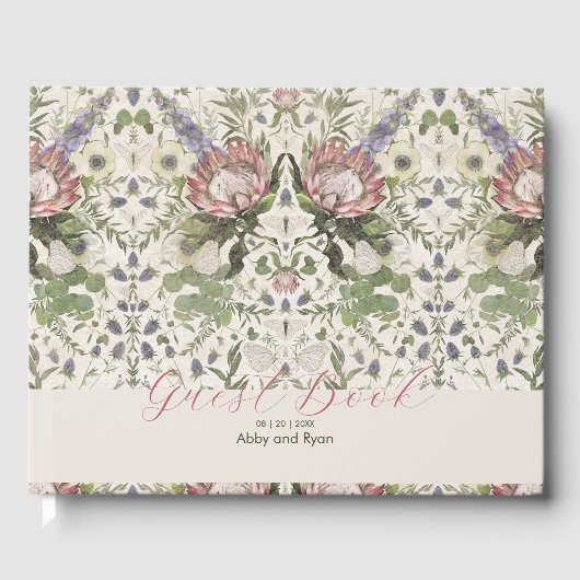 Livre d'hôtes Floral Mariage (Recto)
