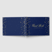 Livre d'hôtes Gold Navy Blue Confetti Dots (Complet)