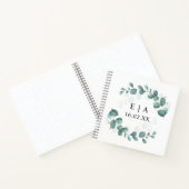 Livre d'hôtes Green & Gold Eucalyptus Mariage (Intérieur)