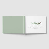 Livre d'hôtes mariage Aquarelle Rosemaire botaniqu (Complet)