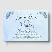 Livre d'hôtes mariage Blue Peony (Recto)