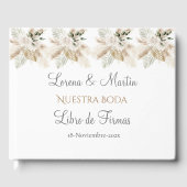 Livre d'hôtes Mariage Boho espagnol (Recto)