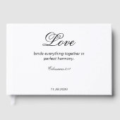 Livre d'hôtes Mariage Colossians (Recto)