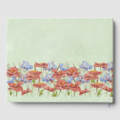 livre d'hôtes mariage de la prairie aquarelle (Verso)