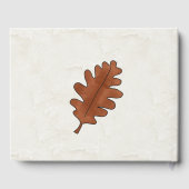 Livre d'hôtes Mariage de l'arbre d'automne (Verso)