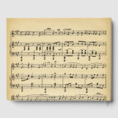 Livre d'hôtes Mariage de musique antique (Verso)