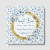 Livre d'hôtes Mariage de Parties scintillant en or (Recto)