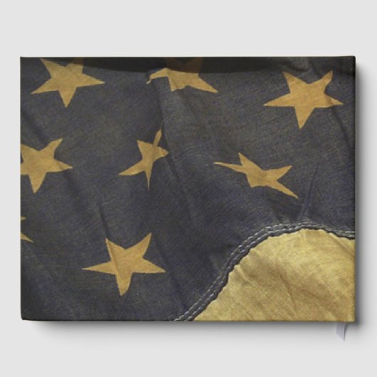 Livre d'hôtes Mariage du drapeau américain (Verso)