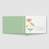Livre d'hôtes mariage Elégante aquarelle florale (Complet)