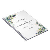 Livre d'hôtes mariage eucalyptus verdure (Côté Droit)